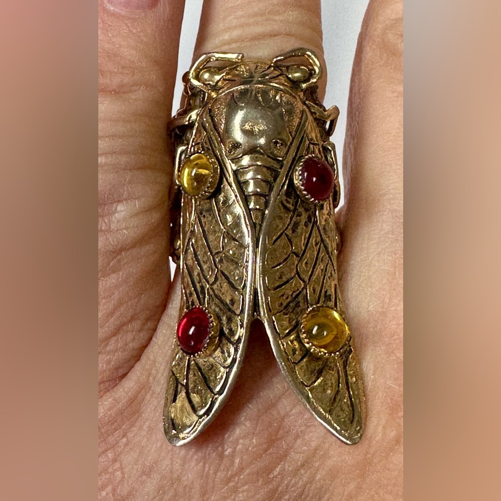 Vintage Insect “Cicada” Ring - Large
